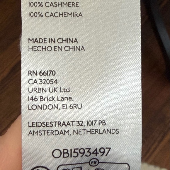 Anthropologie Cashmere Collection Victoria Ruffle Pullover Sweater Ivory Sz Xl - Picture 9 of 9